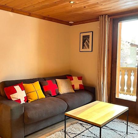 Chic And Cosy Apt With Balcony In Megève Kültér fotó