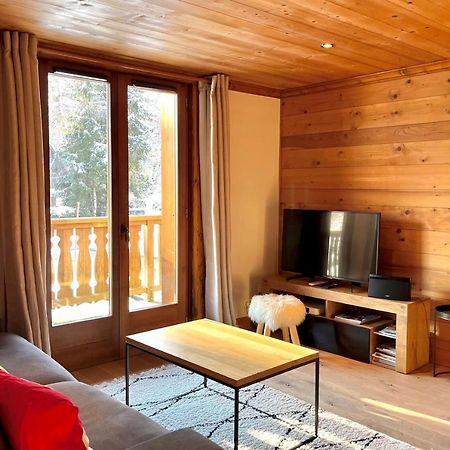 Chic And Cosy Apt With Balcony In Megève Kültér fotó